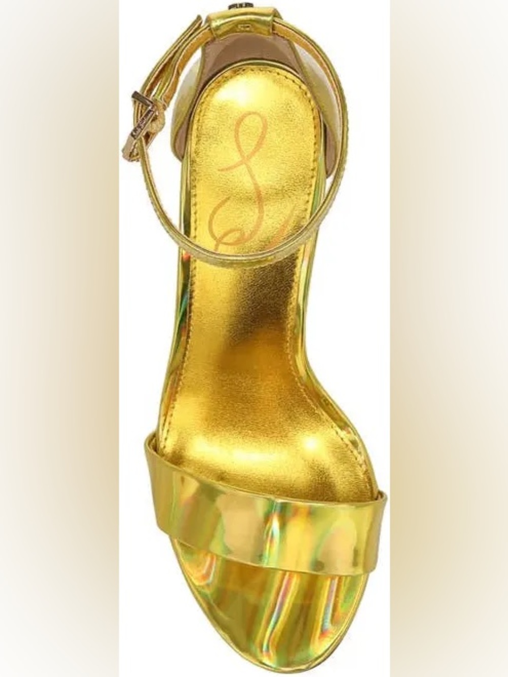 Sam Edelman Yaro Sandal 8.5 Gold BRAND NEW IN BOX - Picture 7 of 8